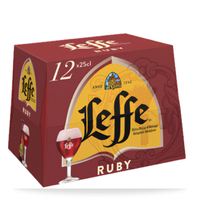 PACK LEFFE RUBY BOUTEILLE 0,25L x12