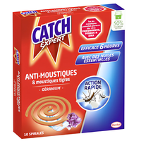 CATCH EXPERT ANTI-MOUSTIQUE GERANIUM 10 SPIRALES
